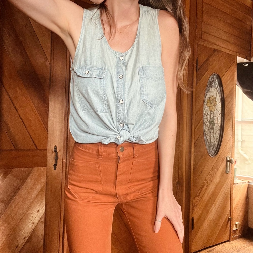 Rag & Bone Jean Chambray Tank - image 6